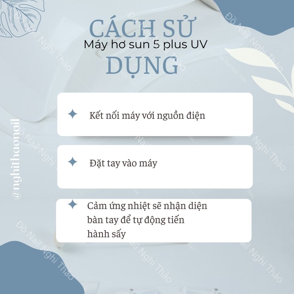Máy hơ sun 5 plus UV chính hãng