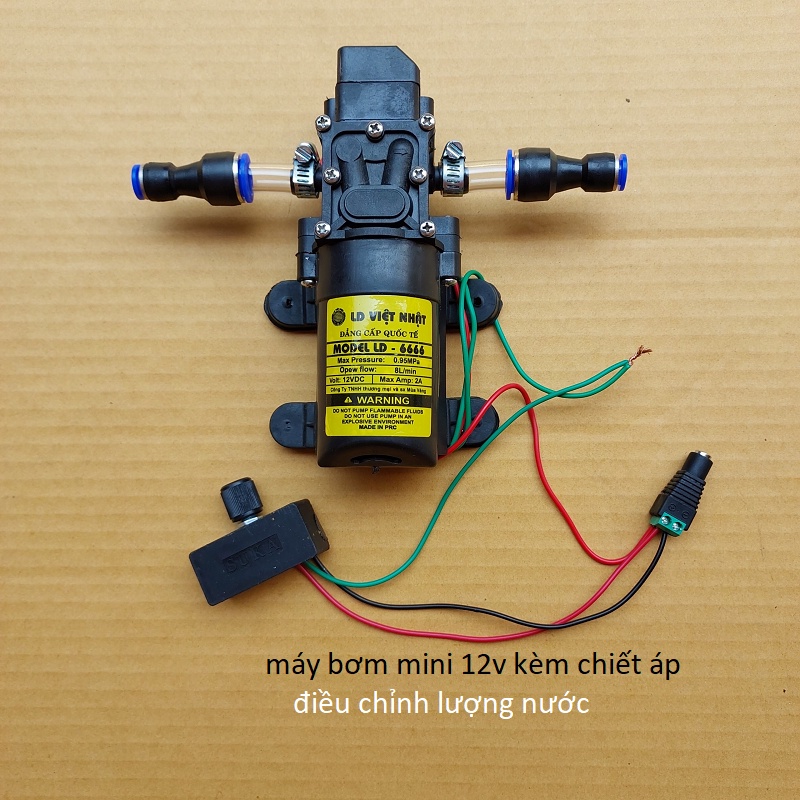 Máy bơm phun sương - máy bơm mini 12v