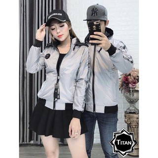 Áo khoác dù đôi 2 lớp có nón thời trang thể thao - Áo khoát Đôi chống nắng