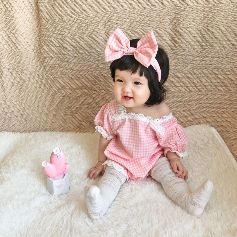 Bộ Áo Liền Quần Soffny Họa Tiết Xinh Xắn Cho Bé Gái