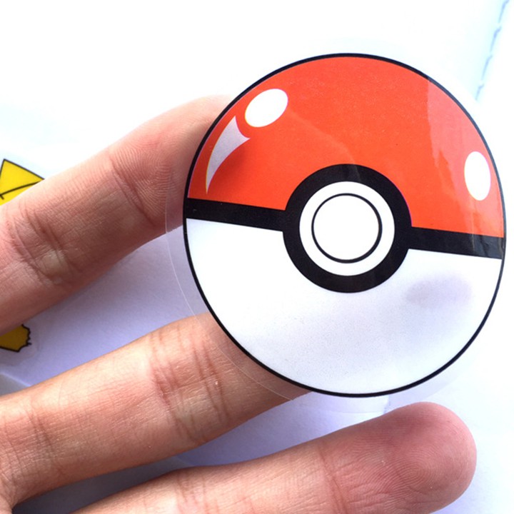 Tấm STICKER PVC dán trong suốt chủ đề POKEMON