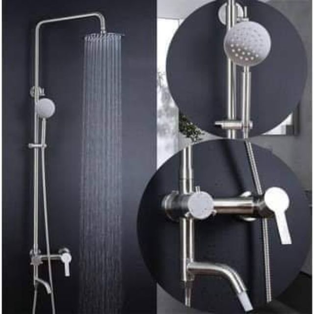 Sen cây tròn tắm đứng nóng lạnh inox 304 Kobesi tại Tphcm