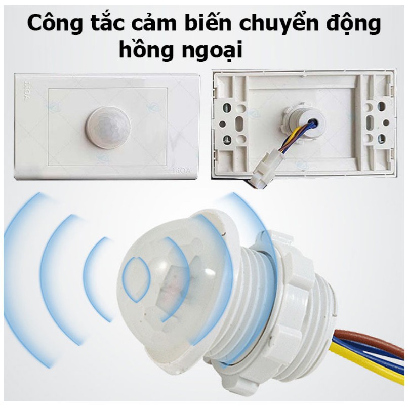 Công tắc cảm biến chuyển động hồng ngoại mini tắt mở đèn tự động