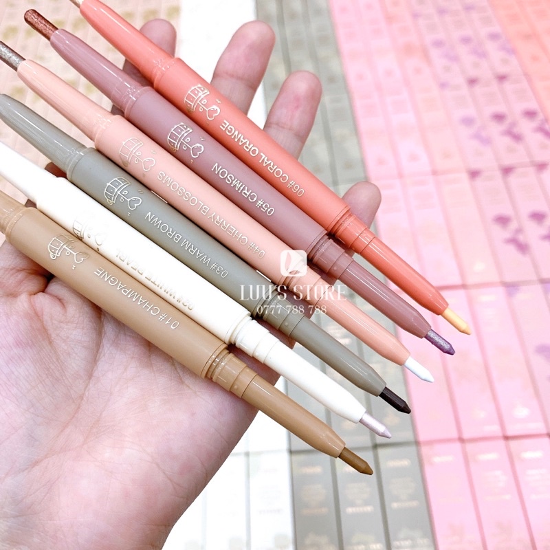 Bút Nhũ Kẻ Bọng Mắt 2 Đầu Novo
