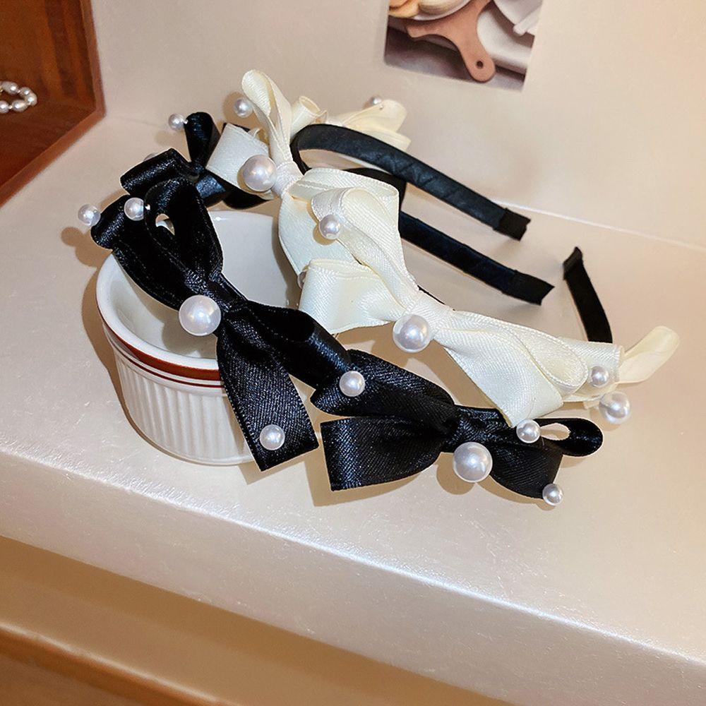 TWINKLE Cài Tóc Đính Nơ Phong Cách Pháp Ngọt Ngào Không Trượt Cho Nữ