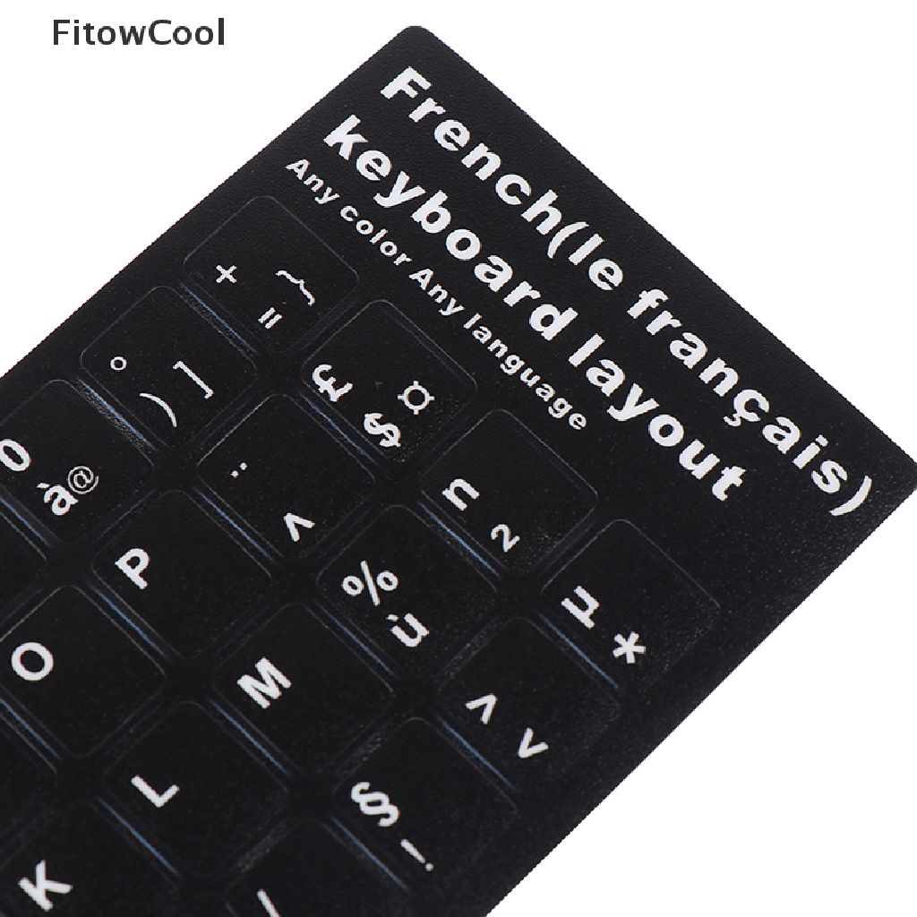 Fcvn Waterproof Laptop Keyboard Stickers Spanish/French Korean/Thai Keyboard Layout QDD