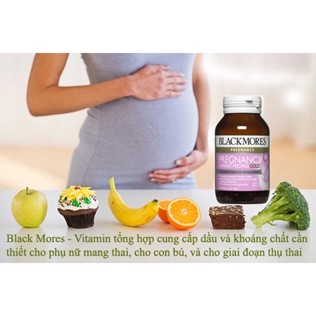 Viên Vitamin Blackmores Pregnancy &amp; Breast Cho Bà Bầu-120 Viên