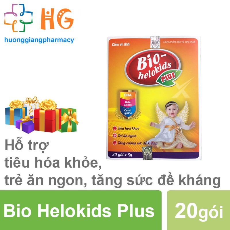 Cốm vi sinh Bio Helokids Plus. Hỗ trợ tiêu hóa, tăng cường hấp thu, phục hồi sức khỏe, tăng cường sức đề kháng