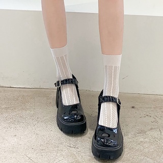 Vớ Lolita Phối Lưới Mềm Mại Thoáng Khí Dễ Thương Cho Nữ