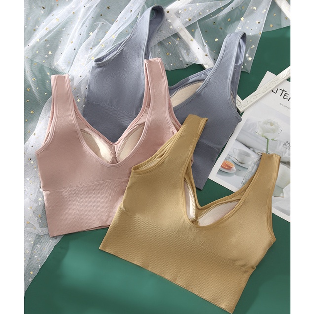Áo Ngực Croptop Cotton Co Dãn 4 Chiều Thoải Mái Cổ Xẻ Quyến Rũ OTIS - 6520