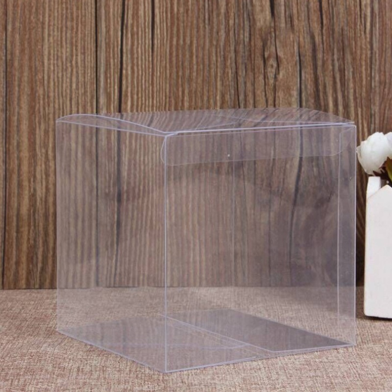 10 Hộp đựng quà tặng/ bánh kẹo trong suốt 2 kích thước tùy chọn