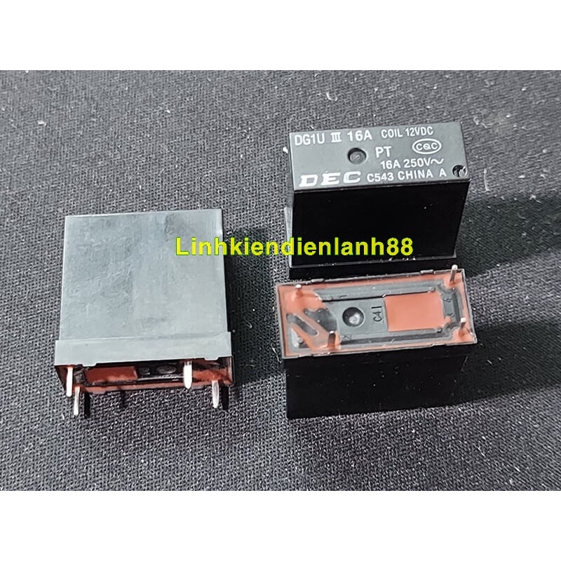 Relay DG1U 12VDC 16A 250V Mới Chính Hãng 100%.