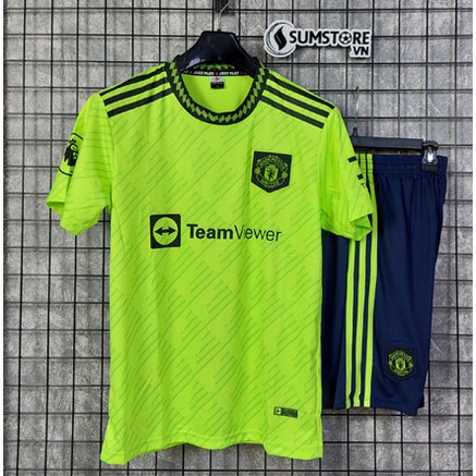 Áo CLB MUN Xanh Chuối - Đồ đá banh Mới Nhất 2022