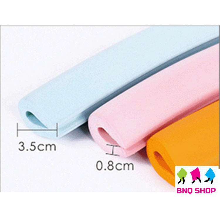 Cuộn dây V cao su bọt biển mềm dài 2m dán bọc góc cạnh bàn, tủ kính, giường an toàn cho bé_BG03