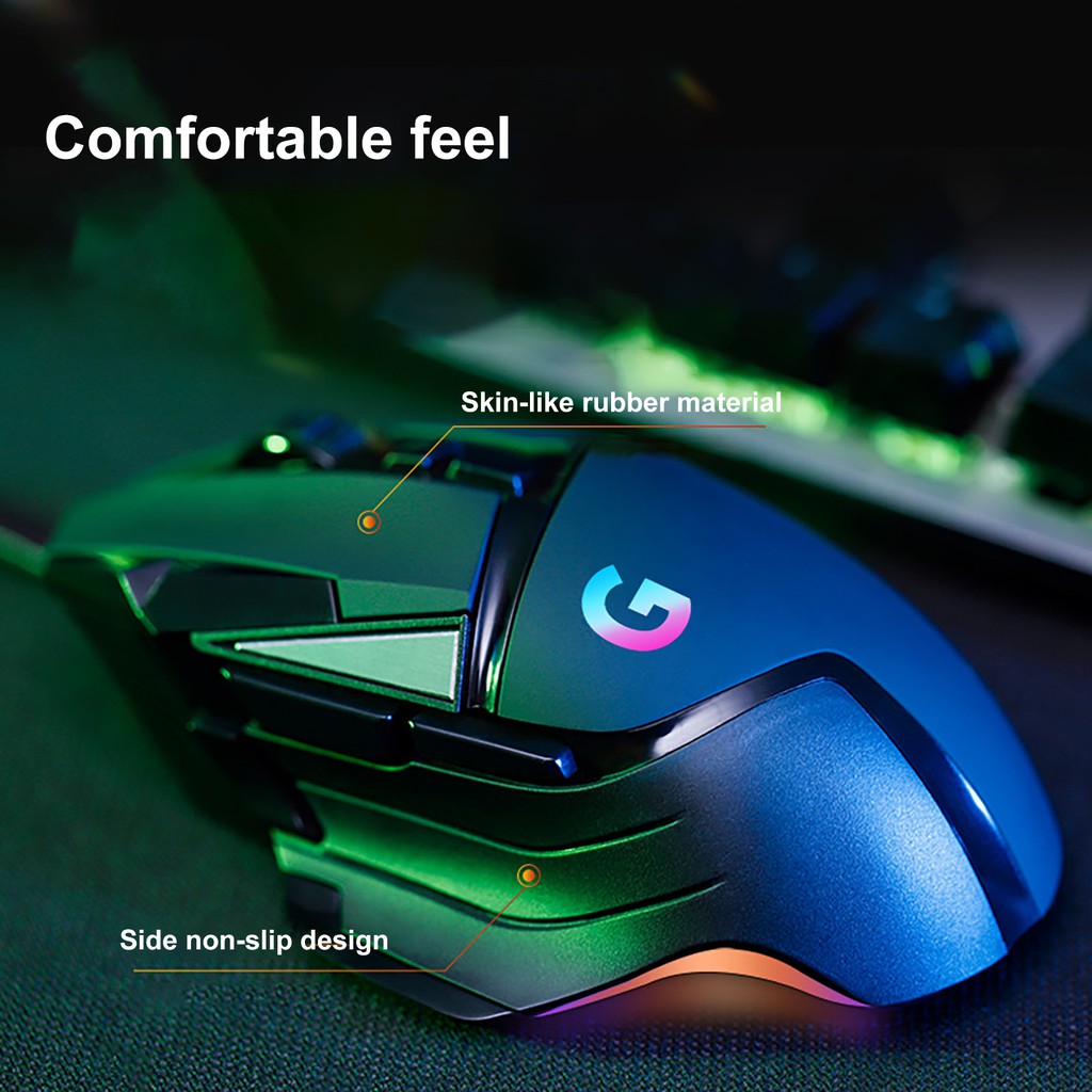 Chuột Chơi Game 8 Nút Có Dây G502 Rgb 7200dpi