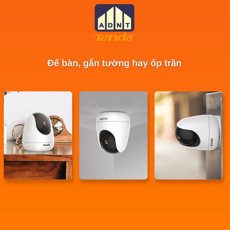 Camera wifi full HD 1080P xoay 360° CP3 2MB Tenda chính hãng | BigBuy360 - bigbuy360.vn