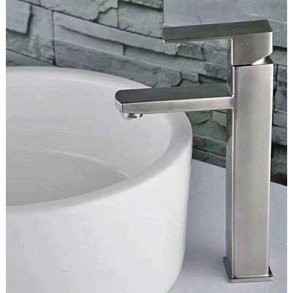 Vòi lavabo Nóng Lạnh Kiểu VUÔNG SENTANO vòi rửa mặt nóng lạnh inox 304 cao cấp