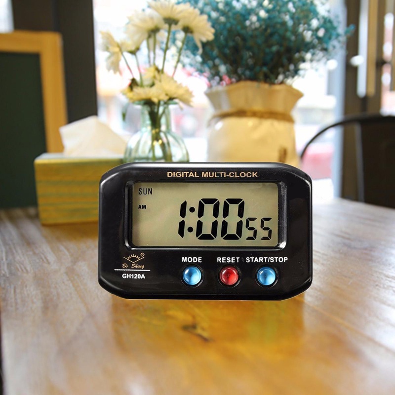 Đồng Hồ Báo Thức Kỹ Thuật Số Đa Năng Với Màn Hình LCD Mới ☆Yxbest1