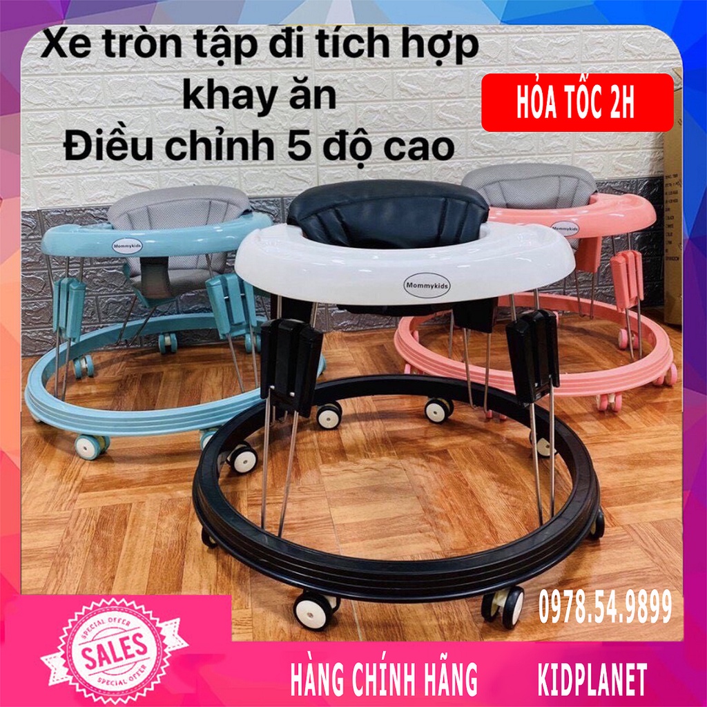 Xe Tròn Tập Đi Cho Bé, Xe Tập Đi Tròn Cho Bé Cao Cấp Điều Chỉnh 5 Cấp Độ