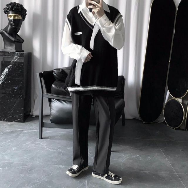 Áo gile unisex style Hàn Quốc trẻ trung