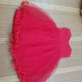 Váy dạ thu đông màu đỏ