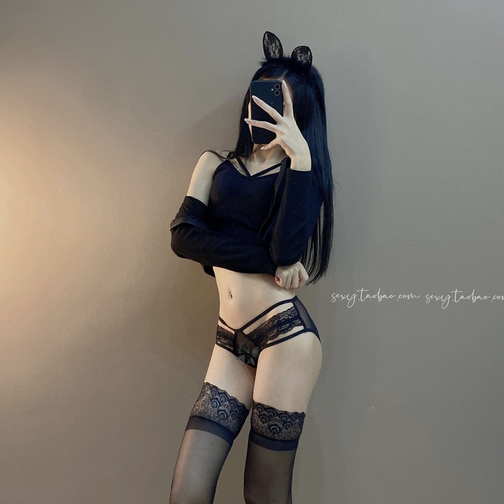 Quần lót ren sexy iBra's Store siêu mỏng Quần lót nữ gợi cảm lưới xuyên thấu cạp thấp thoáng khí i85