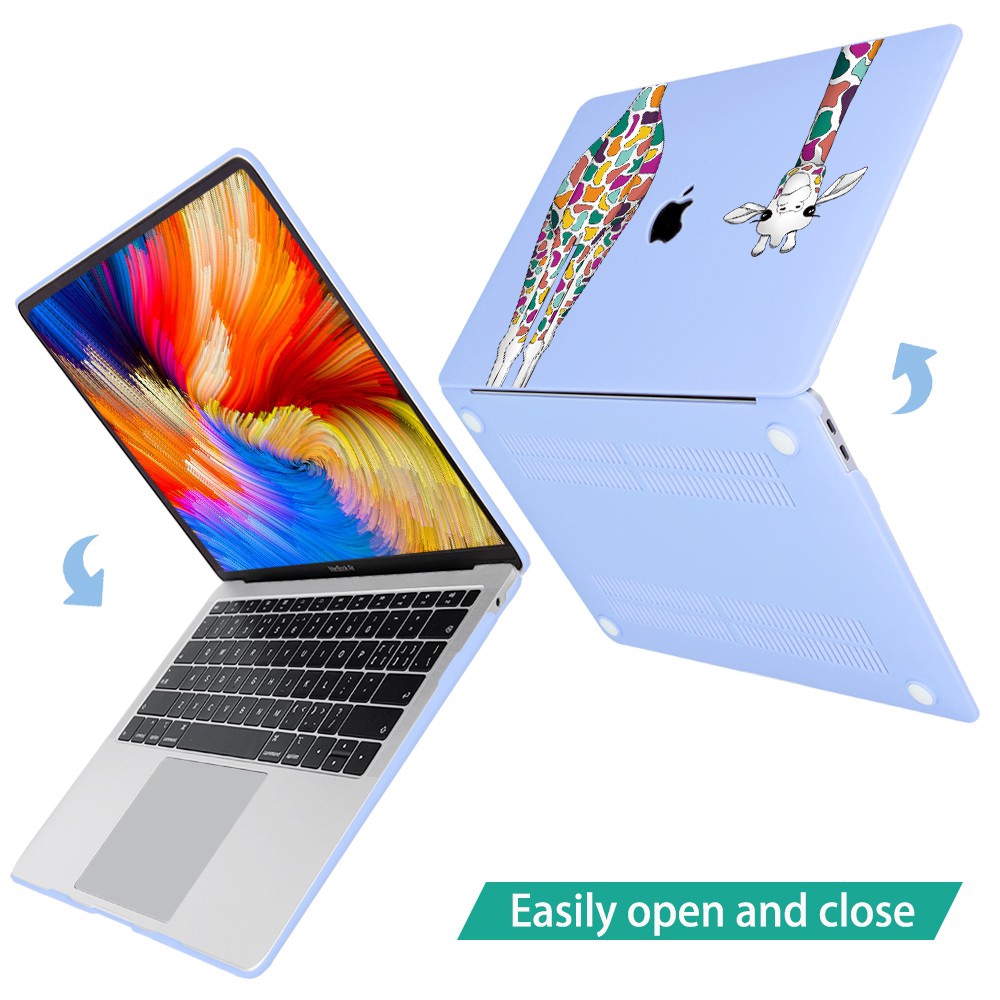 Miếng dán trang trí hình hươu cao cổ cho máy tính MacBook Air Pro Retina 11 12 13 15 inch A1932 A2159