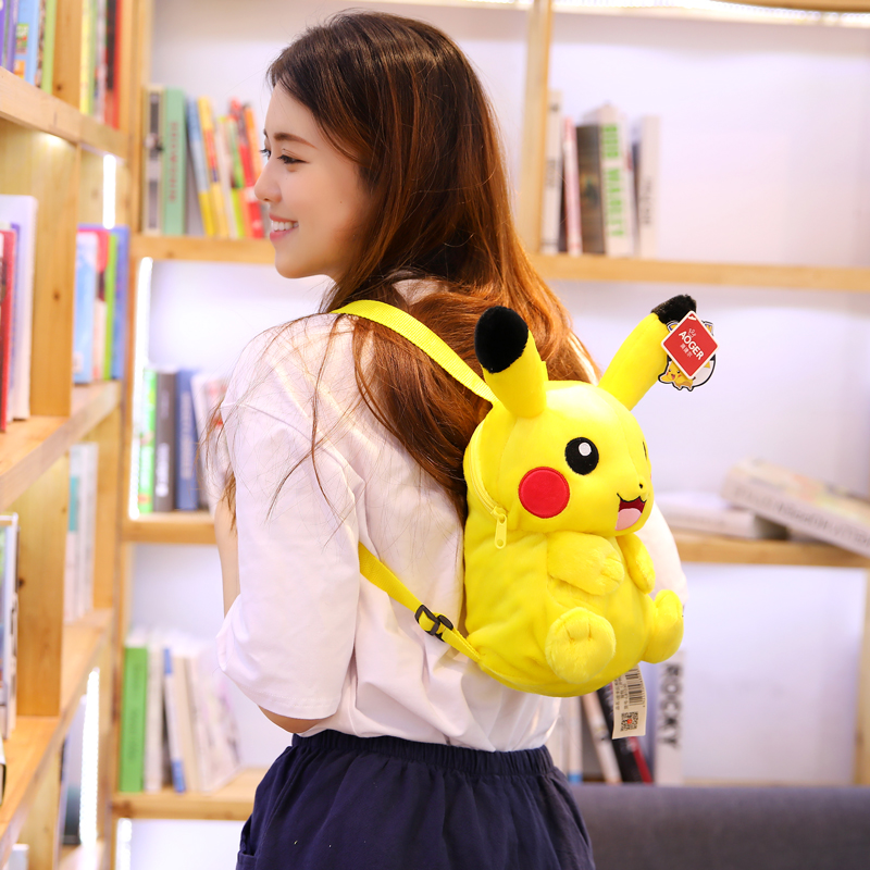 Balo Đeo Vai Hình Pikachu Nhồi Bông Dễ Thương Cho Người Lớn