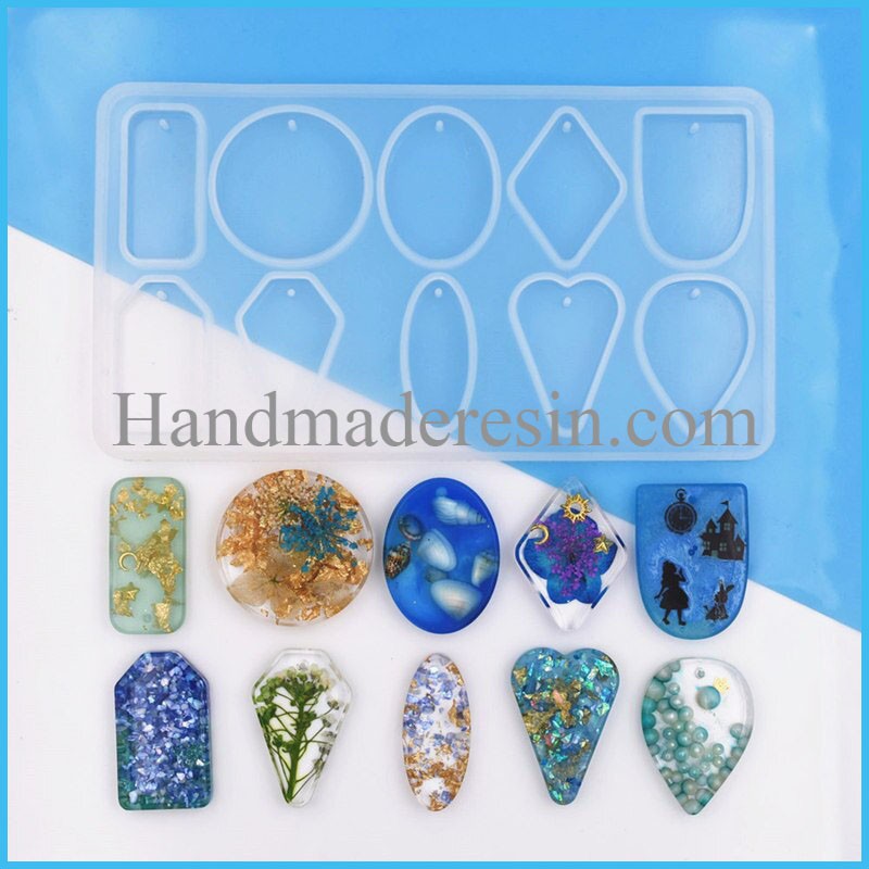 Khuôn silicon - Bảng khuôn mặt dây chuyền hình học