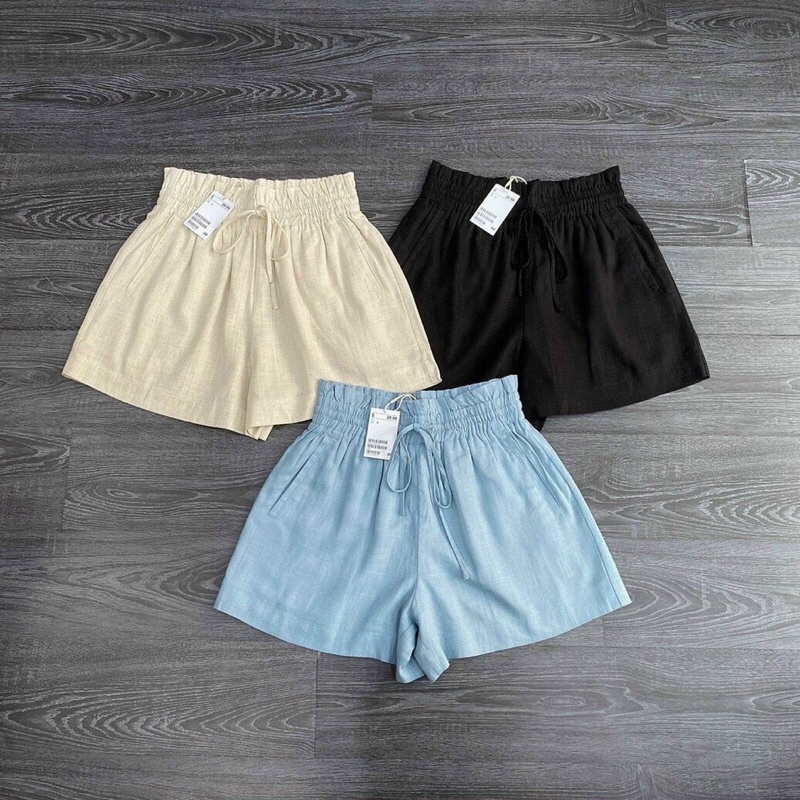 Quần short nữ, Quần sooc đũi ống rộng cạp chun RZ