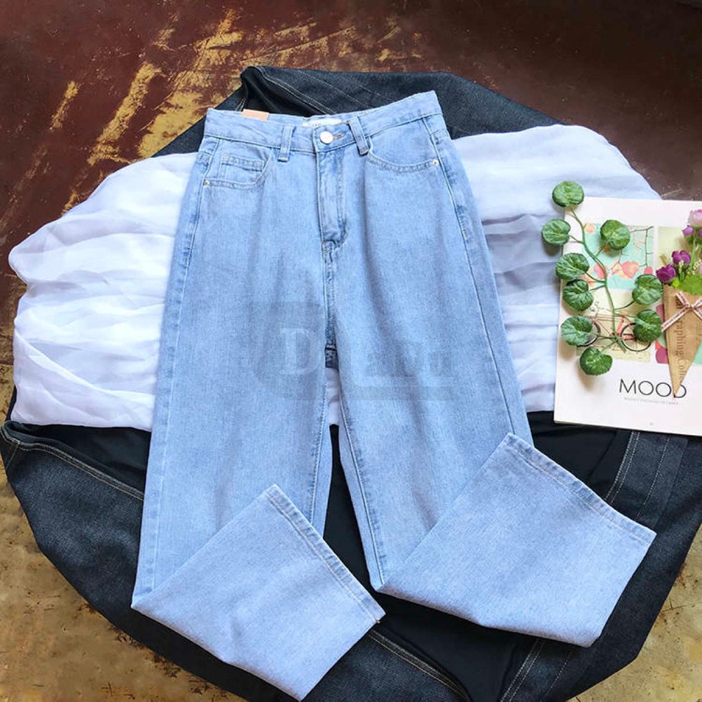 Quần Jeans Dài Ống Rộng Thời Trang Dành Cho Nữ