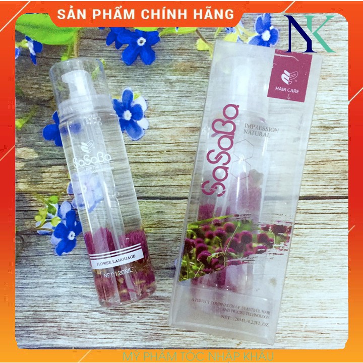 TINH DẦU DƯỠNG TÓC HOA NGÔN SASABA 120ML