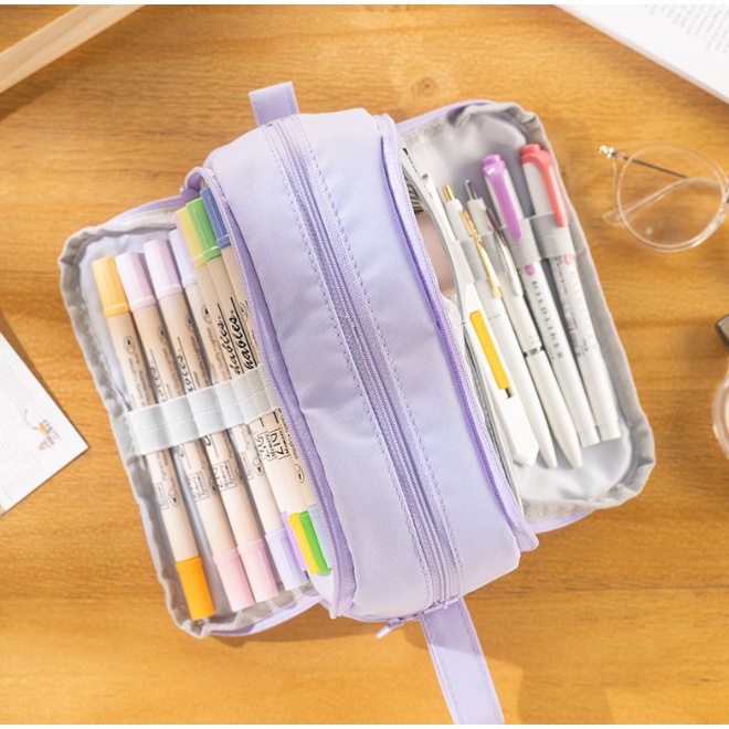 Hộp Bút 4 Tầng Cỡ Lớn Đa Năng Tiện Dụng Cho Học Sinh