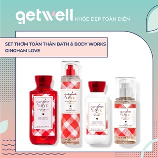GINGHAM LOVE Xịt thơm Sữa dưỡng thể Sữa tắm Bath and Body Works Dark Kiss Body Lotion