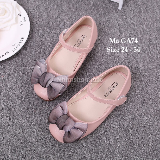 Giày bé gái - Giày dép trẻ em đính nơ GA74