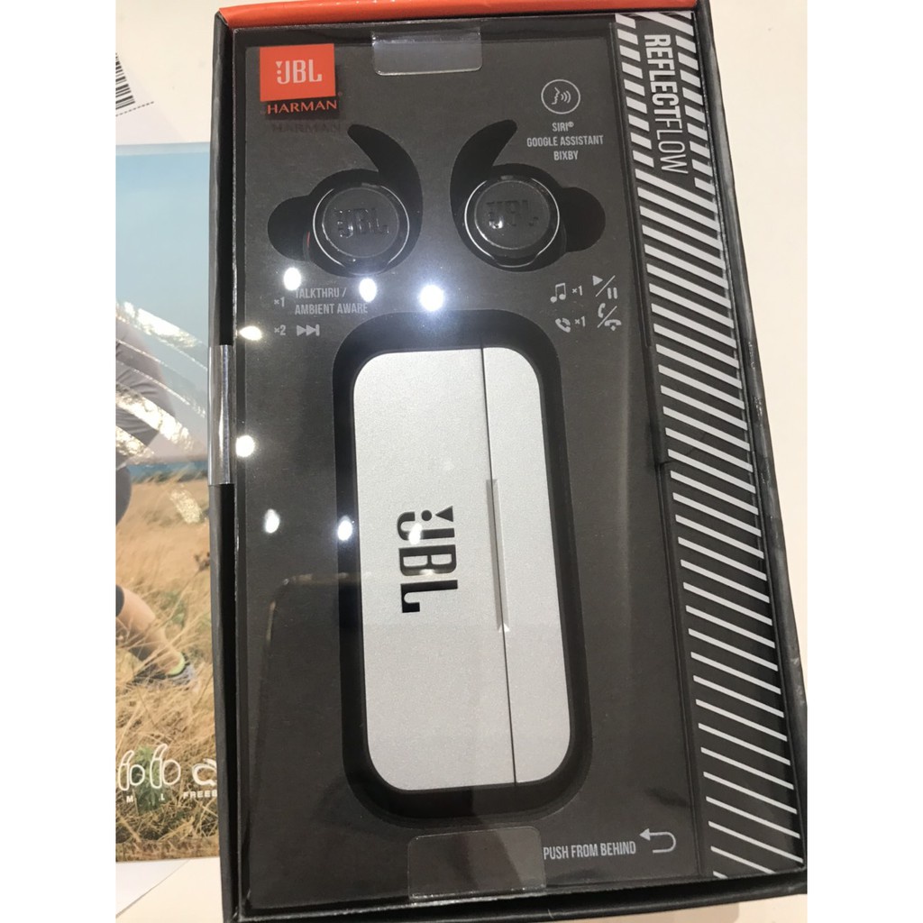 Tai Nghe Bluetooth JBL Reflect Flow , nghe nhạc liên tục 10 tiếng, dock 20 tiếng, chống nước IPX7
