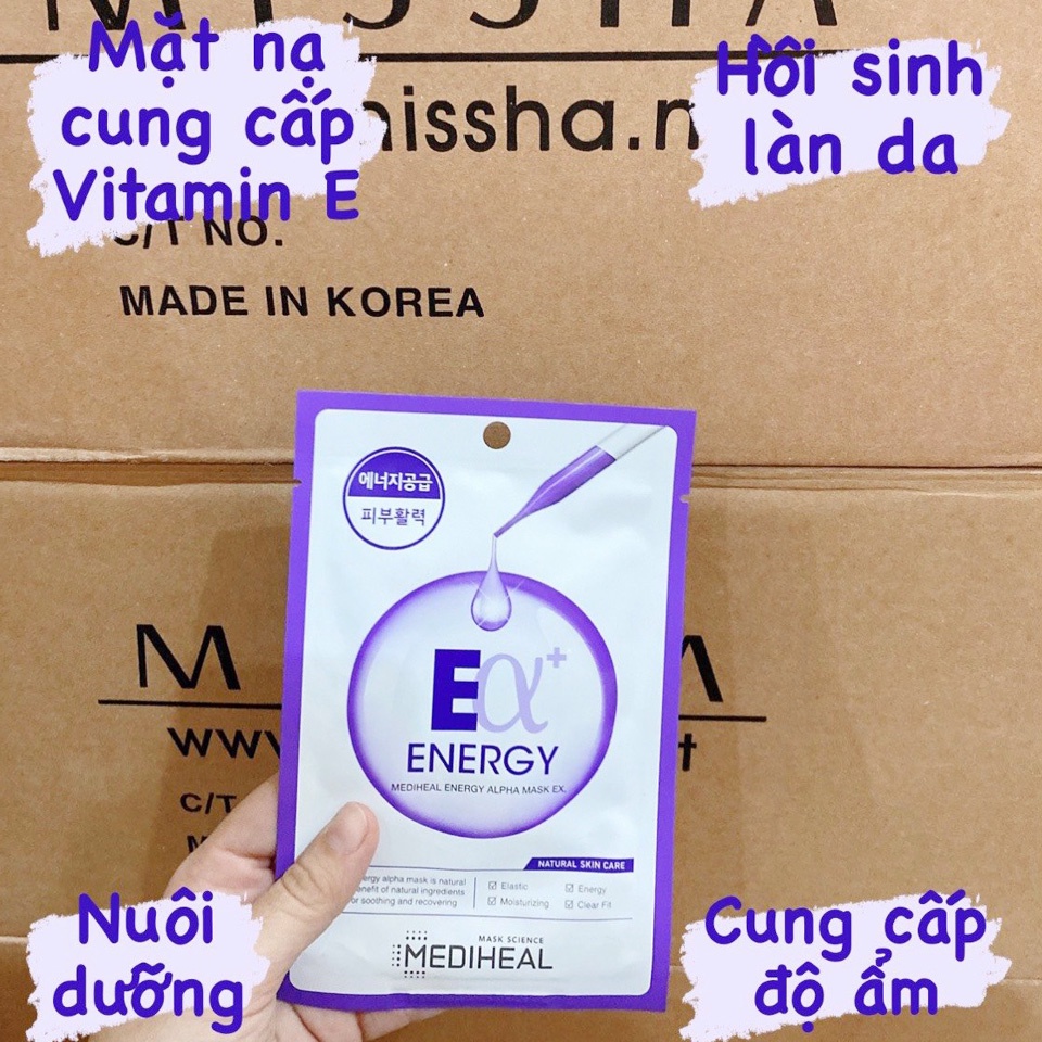 Mặt nạ Mediheal Alpha Mask EX 23ml cấp ẩm, dưỡng da Hàn Quốc chính hãng