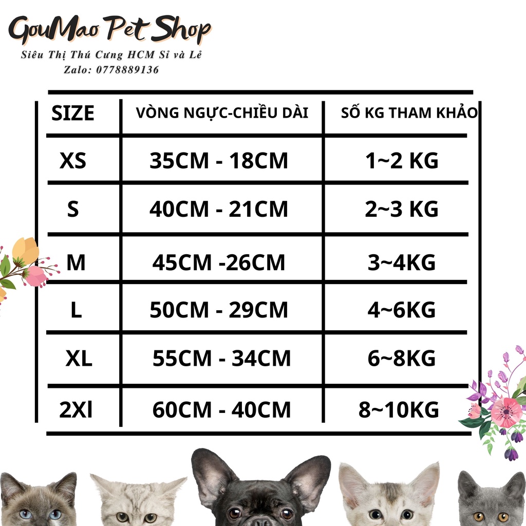 ÁO THỎ SIÊU KUTE DÀNH CHO CHÓ MÈO - GOUMAO PET