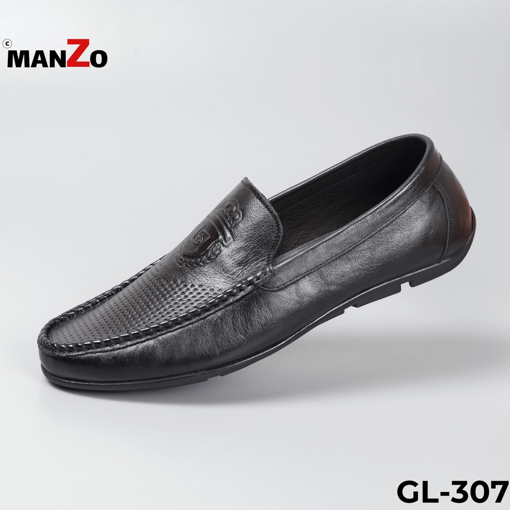[DA THẬT] Giày mọi nam da bò cao cấp và được Bảo hành 12 tháng tại Manzo store - GL307 | BigBuy360 - bigbuy360.vn