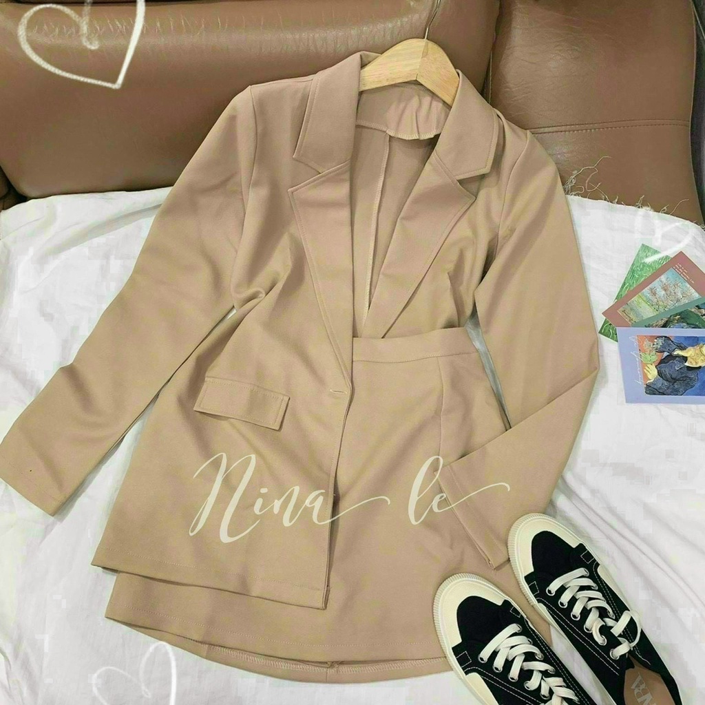 SÉT VÉT FORD KÈM LÓT COTTON + CHÂN VÁY PHONG CÁCH CÔNG SỞ XINH XẮN