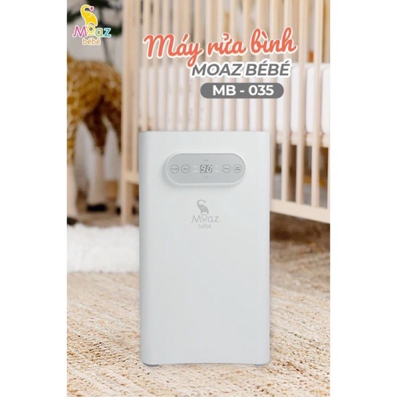 Máy Rửa Bình Sữa Và Tiệt Trùng Sấy Khô Đồ Dùng Cho Bé Moaz Bebe MB-035