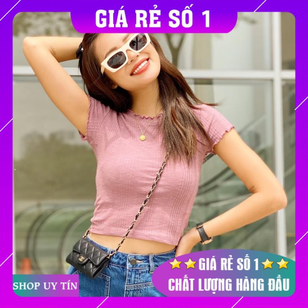 🍁[HÀNG ĐẸP]🍁 ÁO CROPTOP NHÚN GÂN TĂM
