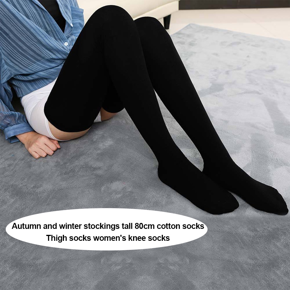 *[1 Pair] *80cm *[Extra Long Socks]![Thigh High Socks]![Women Knee Socks]![High Socks] Autumn Winter Elasticity