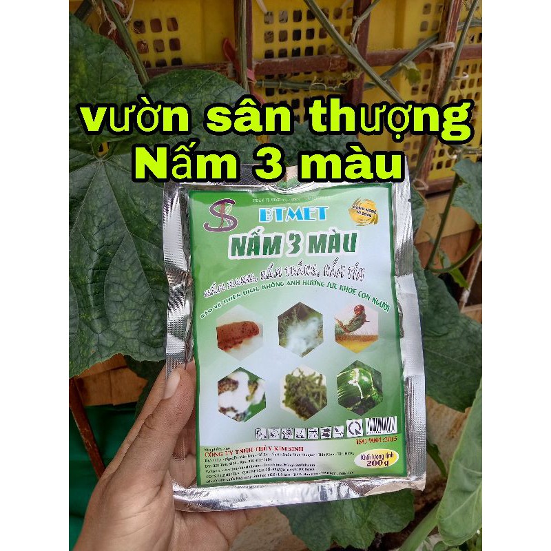 Nấm 3 Màu (Xanh -Trắng -Tím) (Gói 200gr) Tks BTMET Phòng Và Ngừa Các Loại Rầy, Bọ cánh cứng, Nhện Đỏ