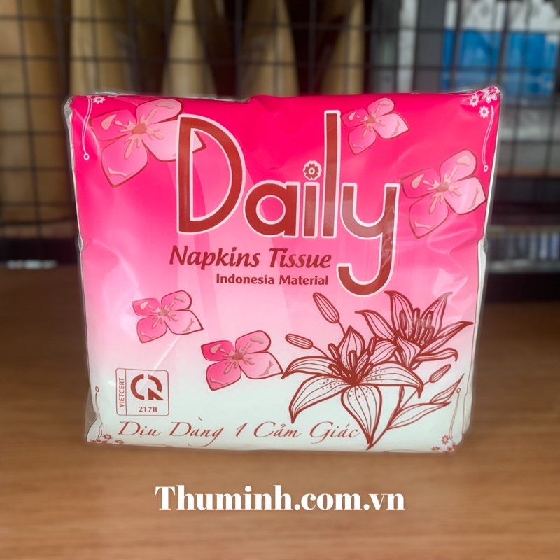 Combo 10 Bịch Khăn Giấy Daily 100 Tờ Tiện Lợi