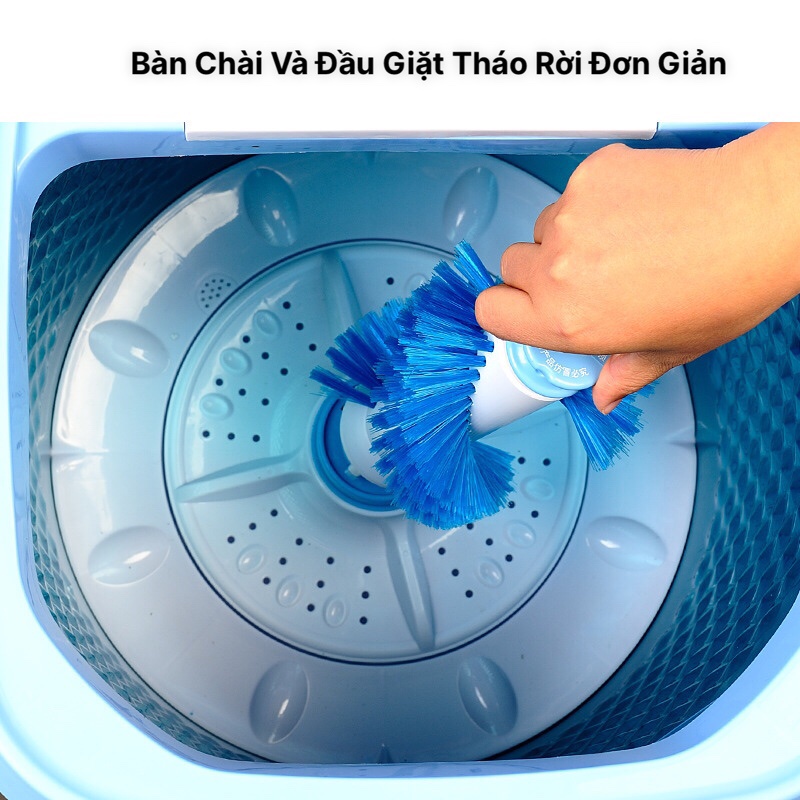 Máy giặt Mini đa năng giặt được cả giày và quần áo, vắt khô, khử khuẩn bằng công nghệ Blue Ag
