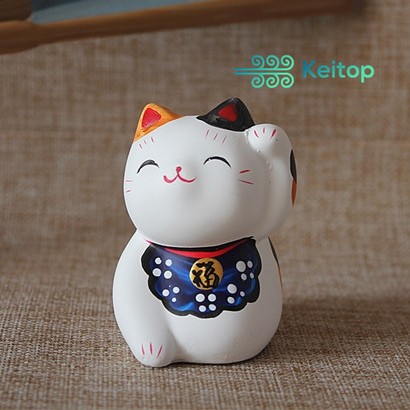 Mèo May Mắn Baby Đem Lại May Mắn Tài Lộc 6cm (MẪU MỚI) KEITOP MANEKI-029