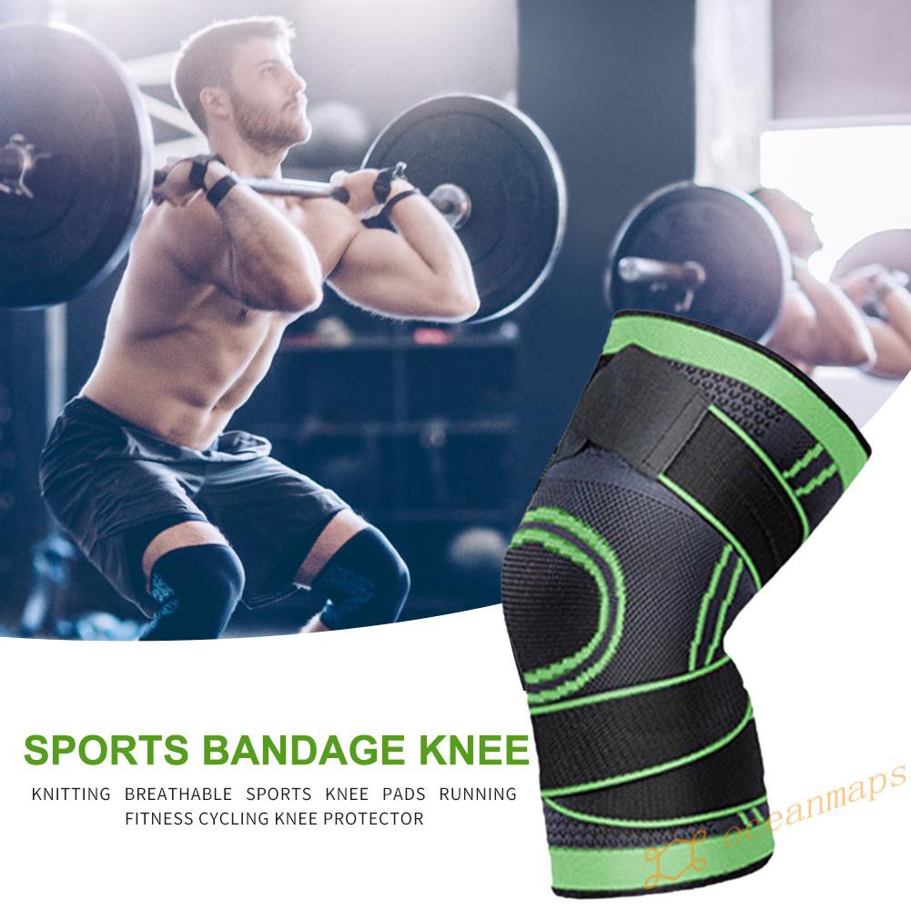 【Popular】Compression Knee Pad Anti Slip Basketball Running Cycling Sports Knee Brace