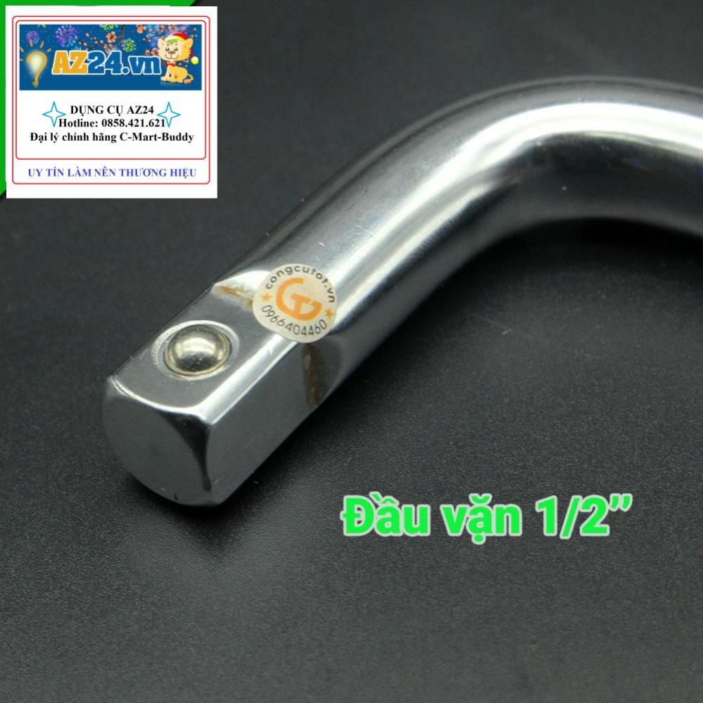 Cần vặn đầu tuýp, khẩu chữ L 1/2inches 250mm C-mart dungcucamtay8686 (Đài Loan)