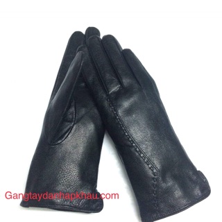 Găng Tay Da Nữ - Da Thật Cao Cấp - Nhập Khẩu Nga